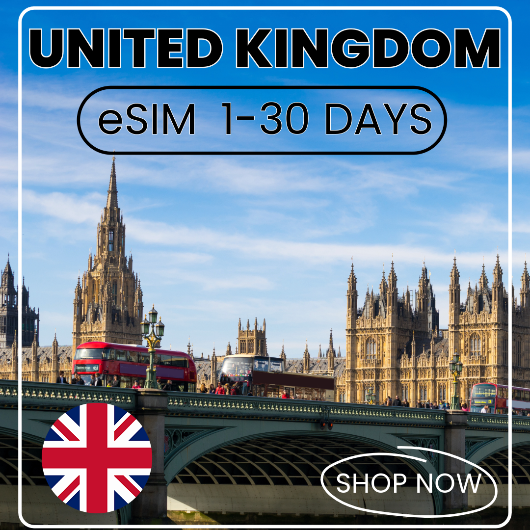 UK – Travel eSIM for Mobile Data Access